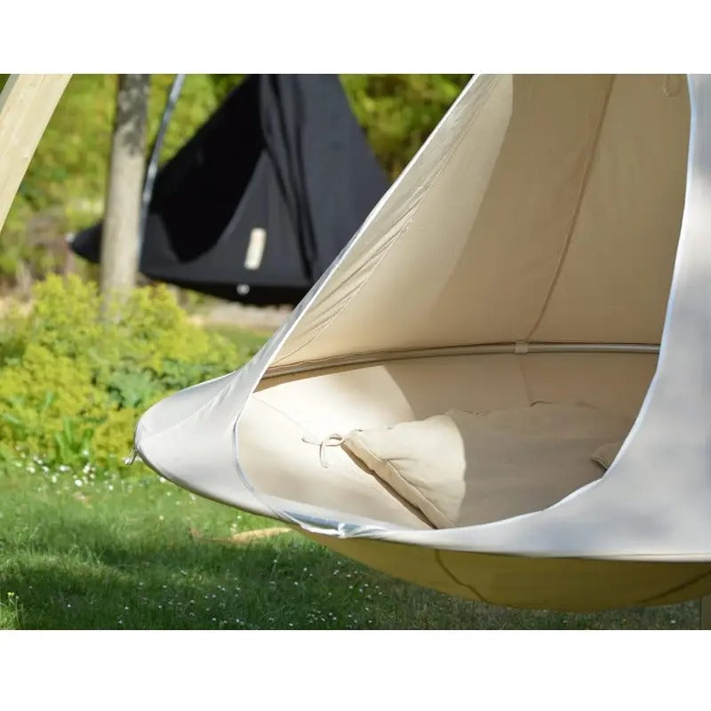 Waterproof Double Swing Portable Hanging Chair Hammock, Aerial Tent Swing Outdoor Chair, Butterfly Shape Outdoor Camping Leisure Swing, Teepee Tree Hanging Hammock, Suitable For Outdoor, Garden, Indoor, Grass