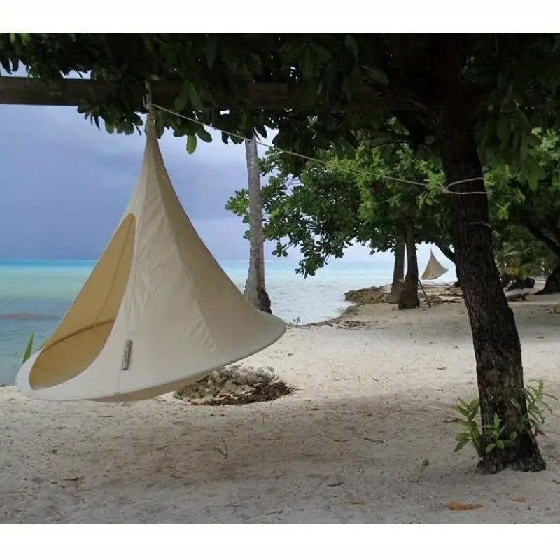 Waterproof Double Swing Portable Hanging Chair Hammock, Aerial Tent Swing Outdoor Chair, Butterfly Shape Outdoor Camping Leisure Swing, Teepee Tree Hanging Hammock, Suitable For Outdoor, Garden, Indoor, Grass