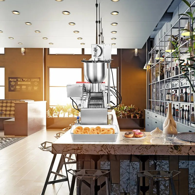 Commercial Automatic Donuts Making Machine Doughnut Maker Single Row 90 PCS/H