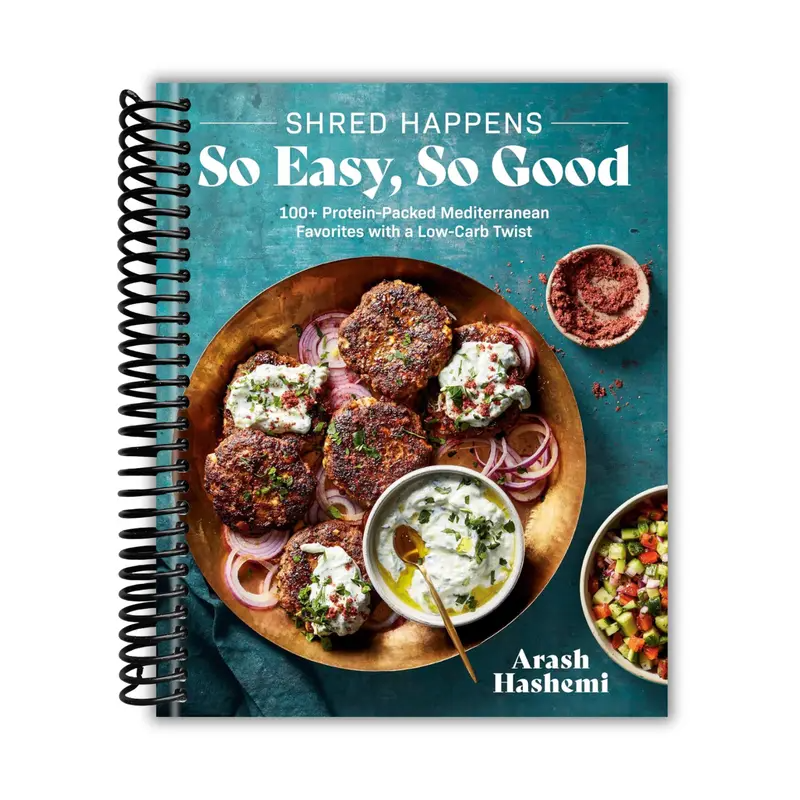 Shred Happens: So Easy, So Good: 100+ Protein-Packed Mediterranean Favorites with a Low-Carb Twist; A Cookbook (Spiral Bound)