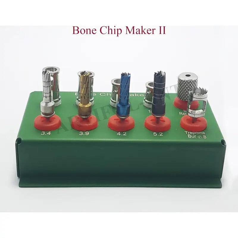 Dental Implant Chip Maker with Stopper Bone Collector Kit 10 Pcs