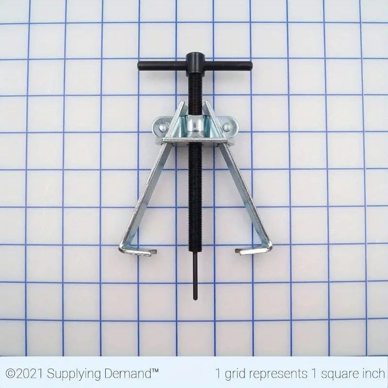 Screw Drive Faucet Handle Puller - Adjustable Length, Durable Metal Construction with Ergonomic Grip for Tight Spaces, Secure Installation & Easy Removal, Fits Most Faucets, Plumbing Tool, Sleek Metallic Finish, Robust Design,