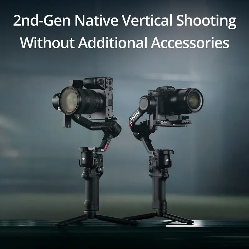 DJI RS 4 3-Axis Gimbal Stabilizer with Enhanced Vertical Shooting