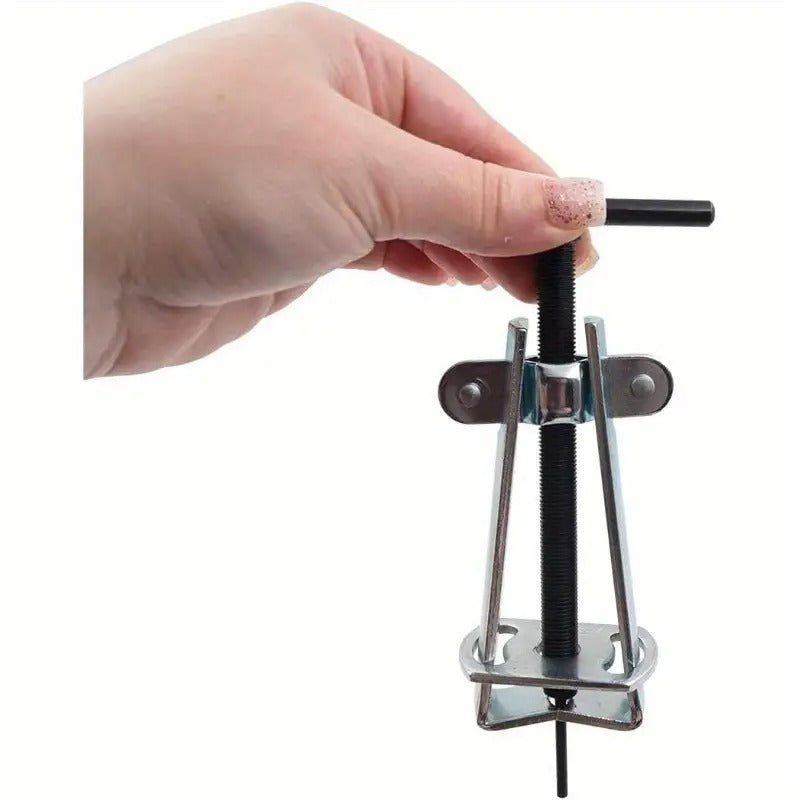 Screw Drive Faucet Handle Puller - Adjustable Length, Durable Metal Construction with Ergonomic Grip for Tight Spaces, Secure Installation & Easy Removal, Fits Most Faucets, Plumbing Tool, Sleek Metallic Finish, Robust Design,