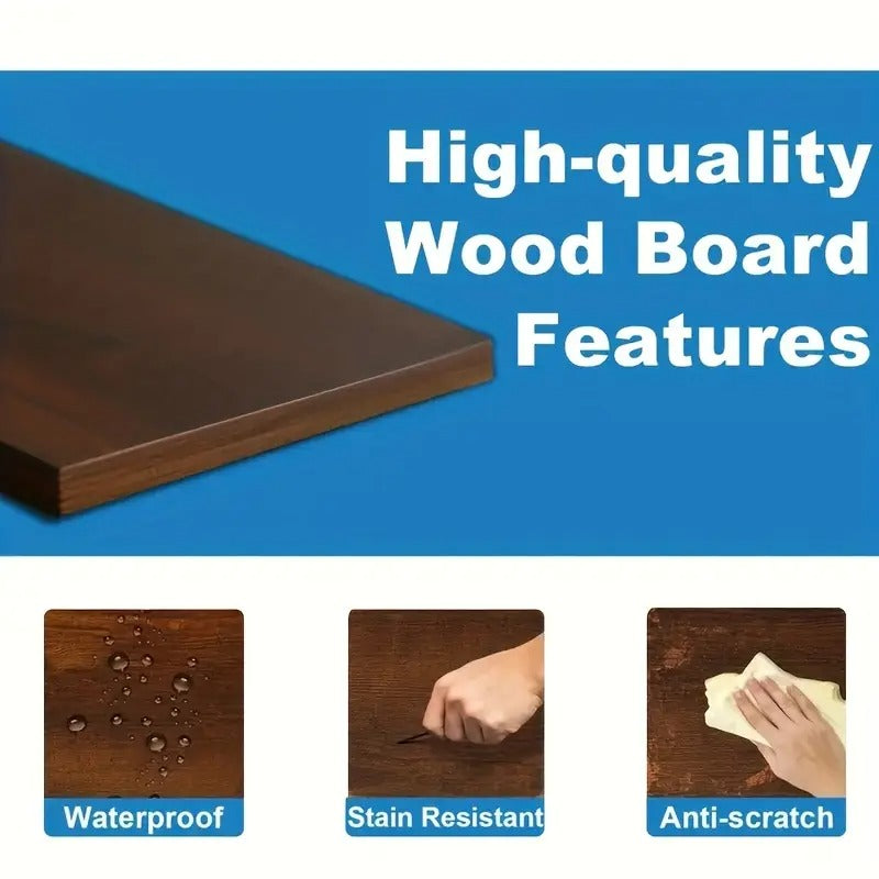 [5-Tier Metal Storage Rack] Heavy Duty 5-Tier Metal Storage Rack - Freestanding Industrial Organizer with Polished Brown Finish, Multi-Purpose Shelf for Garage, Home Office, Kitchen, Living Room - No Assembly Required