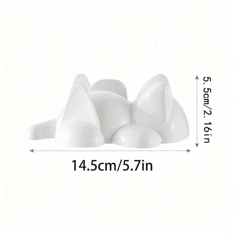 Cute Cat Shaped Sushi Mold - Japanese Rice Ball Maker with Easy-Grip design, Durable Plastic Kitchen Tool for Homemade sushi, Bento Lunch Boxes,