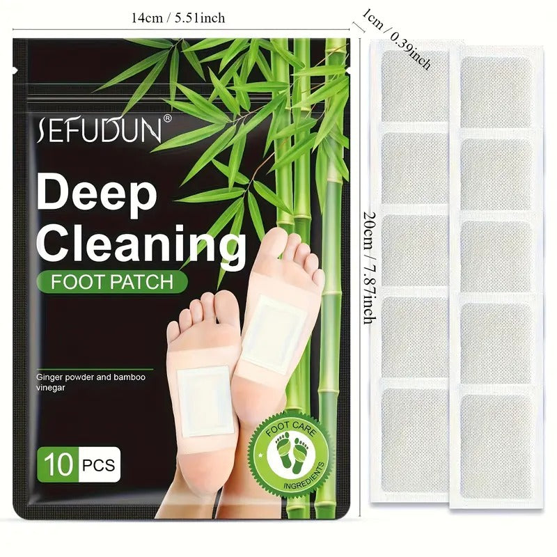 SEFUDUN 5 Packs of Bamboo Charcoal Foot Patches