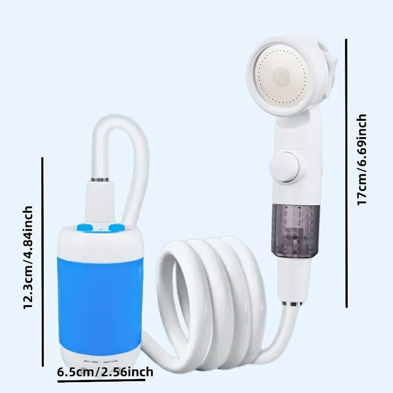 [Portable | Rechargeable] Rechargeable Electric Shower Pump, 1 Portable Watering System | Camping Shower, Outdoor Shower, Suitable for Hiking And Climbing Bathing, Car And Motorcycle Cleaning