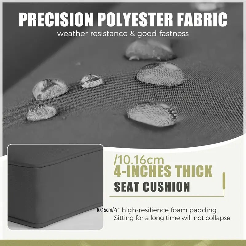 14pcs Outdoor Seat Cushions, Furniture Replacement Cushions with 6 Seat Cushion Covers And 8 Back Covers, for Sofa And Chair