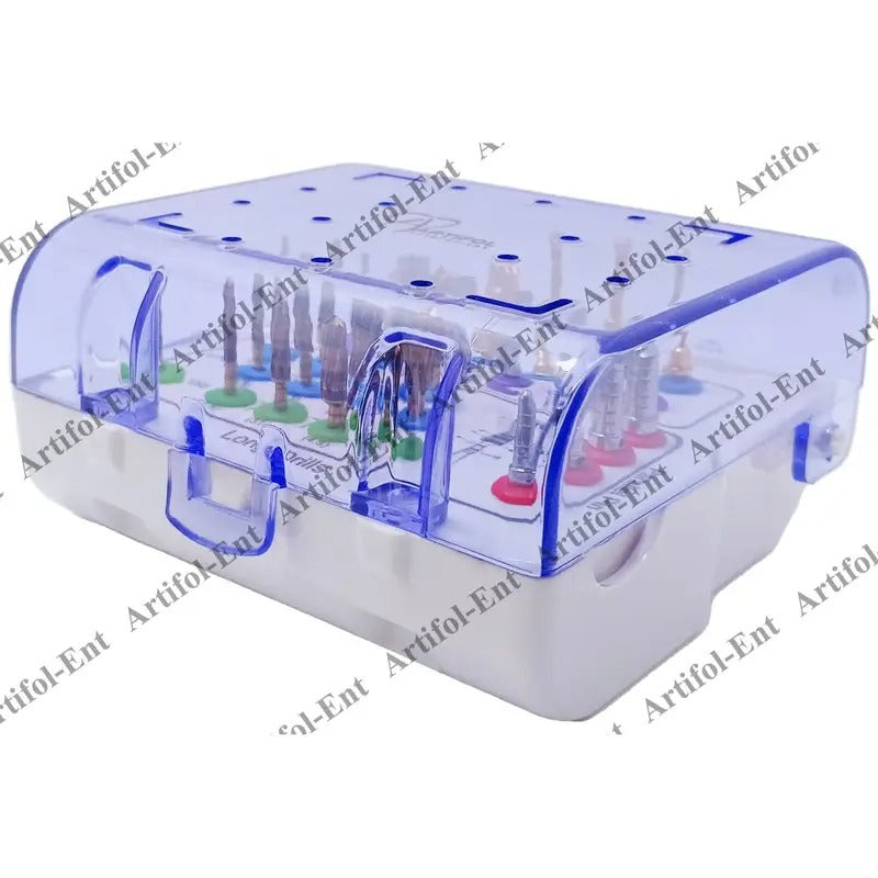 Artifol 29-Piece Implant Drill Kit – Lateral Approach Sinus Lift Kit with Tissue Punch, Parallel Pins & Storage Box – Implant Bur Set #