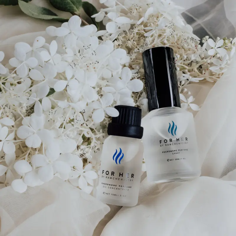 RawChemistry For Her Attracting Perfume Gift Set | Pheromone Infused | Includes Perfume Spray & Concentrated Perfume Oil | All-Day Wear | Enhances Attraction & Confidence | Long-Lasting Feminine Fragrance