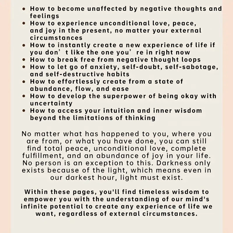 Don't Believe Everything You Think: Why Your Thinking Is The Beginning & End Of Suffering