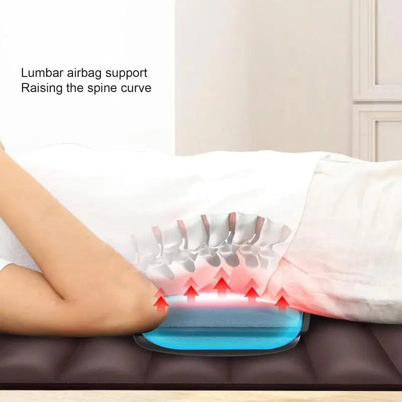 5 in 1 intelligent full body massage cushion, shoulder, neck, waist, back, legs full coverage massage, using leather fabrics, removable neck massage pillow, zoning fixed-point heat massage, the best gift for your family - foldable storage