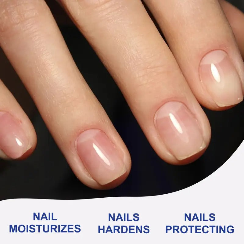 10ml/0.33fl.oz Formaldehyde-Free Nail Strengthener Oil with Vitamin E & Keratin - 7-Day Chip & Protection for Soft, Peeling Nails - Fast-Absorbing Nail Care Serum for Stronger, Healthier Nails