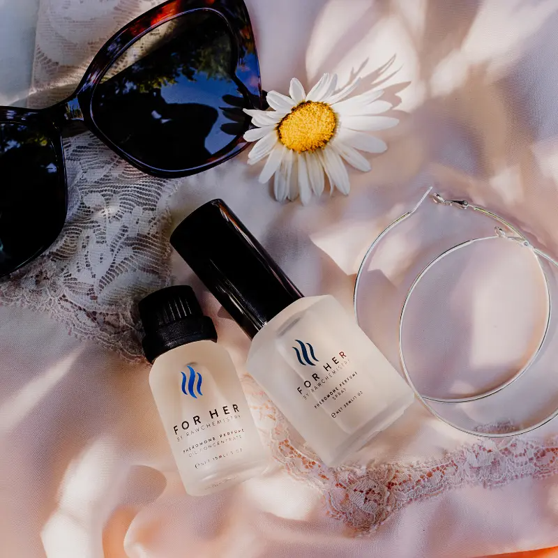 RawChemistry For Her Attracting Perfume Gift Set | Pheromone Infused | Includes Perfume Spray & Concentrated Perfume Oil | All-Day Wear | Enhances Attraction & Confidence | Long-Lasting Feminine Fragrance