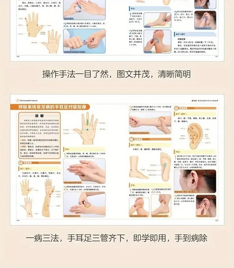 A Comprehensive Manual on Health And Wellness, Featuring Herbal Remedies And an All-Inclusive Guide to Reflexology Massage for Hands, Ears, And Feet Aimed at Illness Prevention. Chinese Version