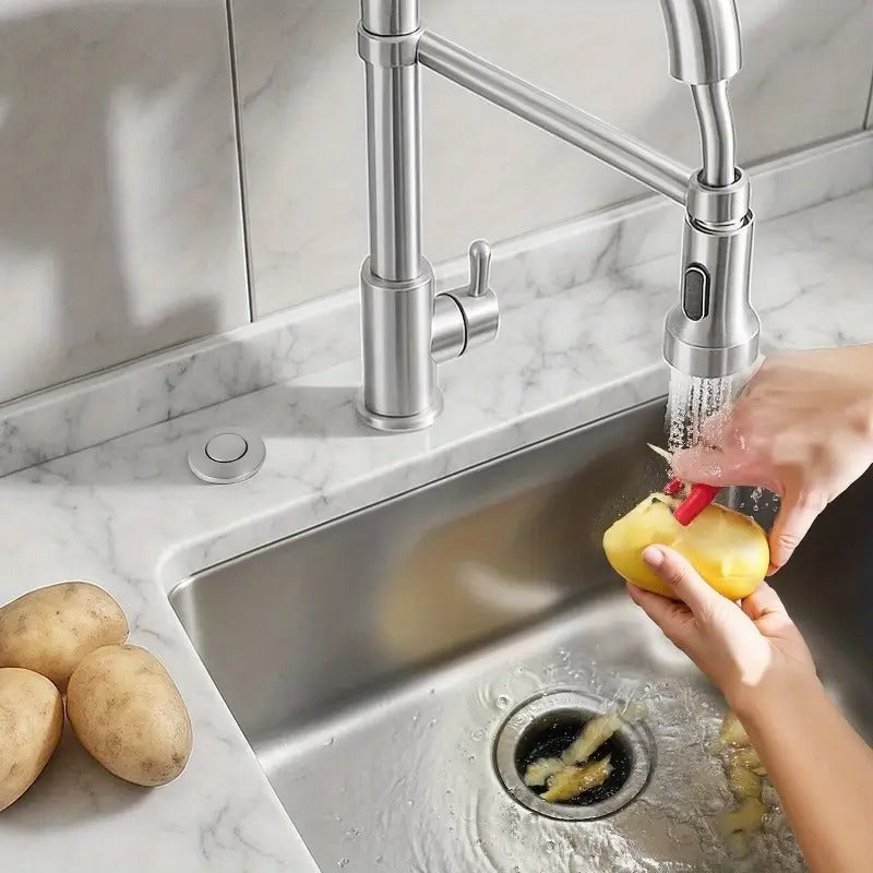 VEVOR Garbage Disposal Air Switch Kit 3.5" Sink Top Air Switch Waste Disposal - Easy Install, Durable Metal Construction, Black & Gray, Fits Most Standard Sinks, Kitchen & Bathroom Use, Kitchen Sink