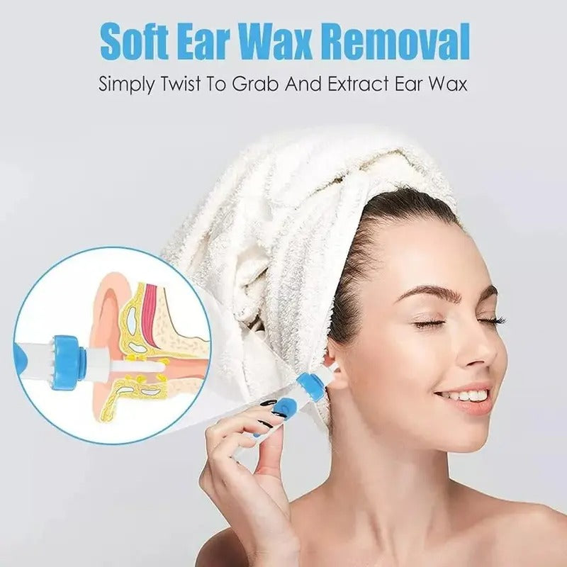 Electric Ear Wax Removal Kit – Safe & Effective Ear Cleaner with Soft Silicone Tips & Battery-Powered Suction