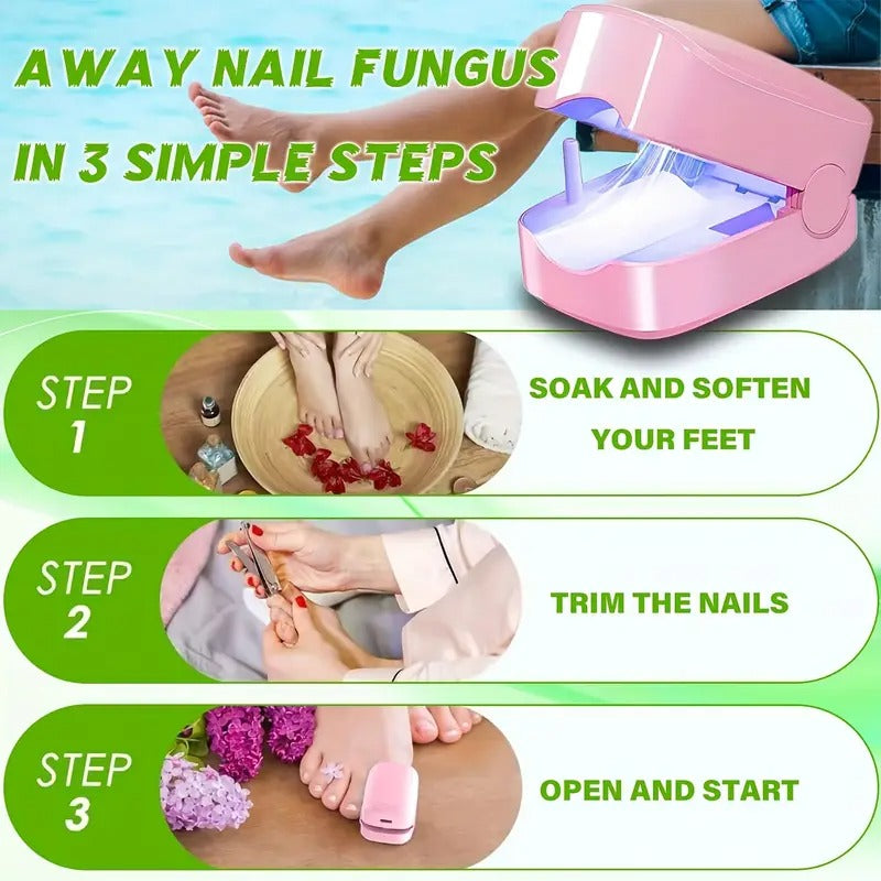 KTS Nail Fungus Laser Device, Laser Device, Fungal Nail Treatment, Toenail, 7-Minute Home Treatment for Hand Toenail Fungal Infections, Fast-acting Nail Treatment