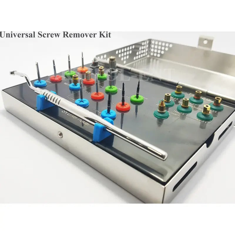 Dental Implant Fixture Fractured Universal Screw Removal Kit Remover Driver