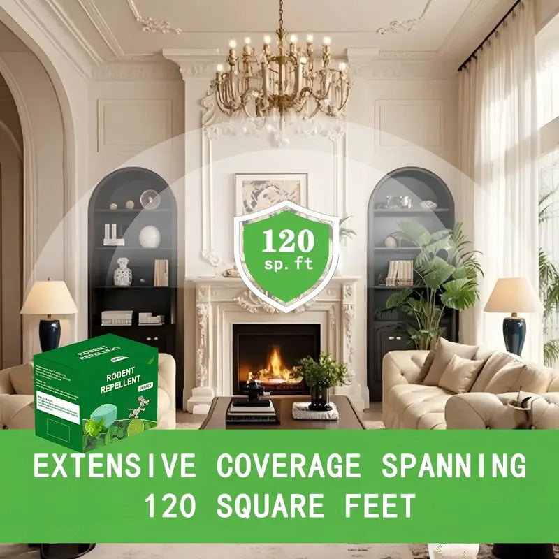 24 Pack (26g per Piece) -Mouse Rodent Repellent, Peppermint Lemon Oil Mice Repellent for Squirrel Rats Spider Pests, Natural Deterrent for Kitchen, Warehouse, Car, Indoor, Outdoor, Safe for Pets & Family