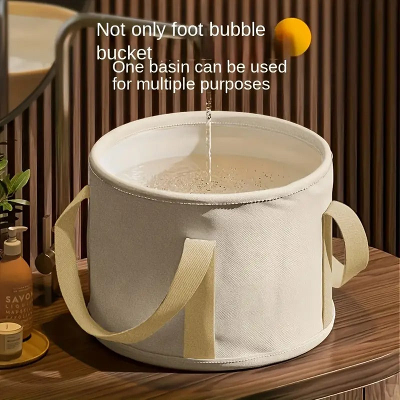 [Portable Foot Soak Tub] Portable Collapsible Insulated Foot & Hand Soak Bath Tub | Non-Electric Spa Basin with Reinforced Handles, Durable Plastic Design, Unscented Multipurpose Use for Home Relaxation, Selfcare