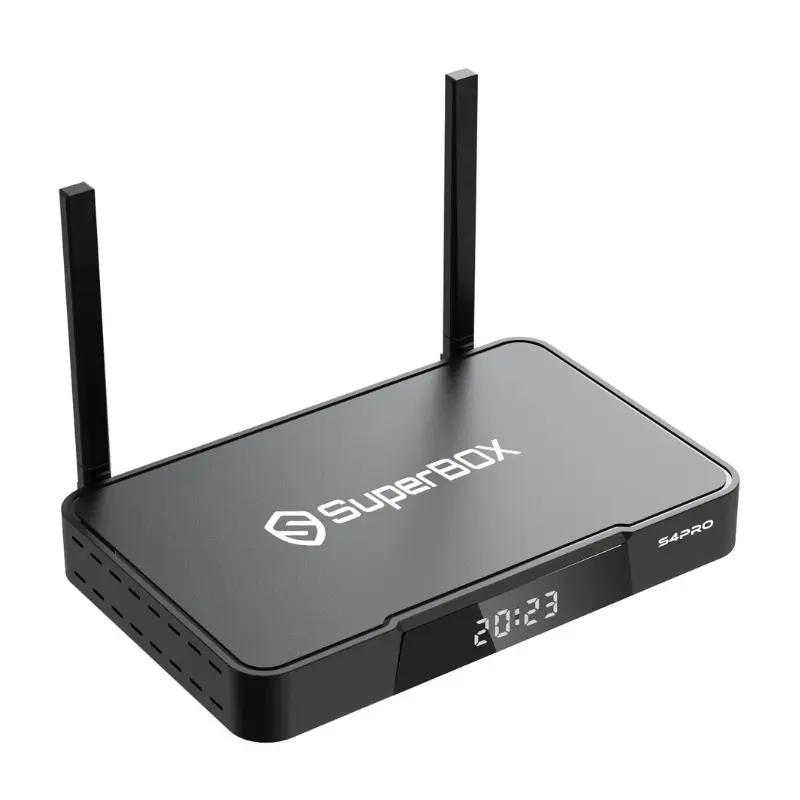 SuperBox S4 Pro Android TV Box | 4K UHD Streaming with Voice Control, Dual-Band WiFi, 2GB RAM + 32GB Storage, Parental Lock & Time-Shift Playback