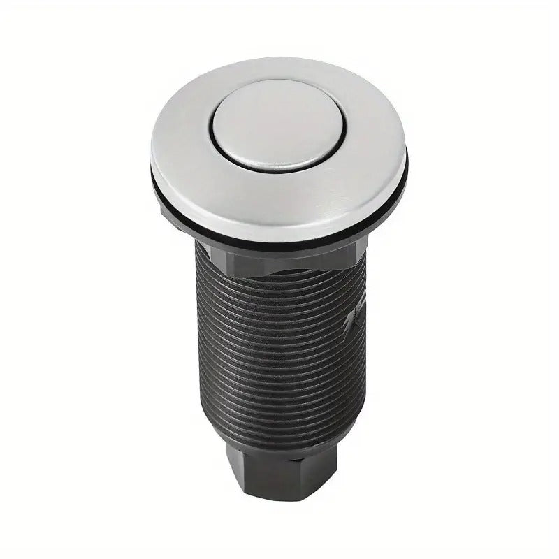 VEVOR Garbage Disposal Air Switch Kit 3.5" Sink Top Air Switch Waste Disposal - Easy Install, Durable Metal Construction, Black & Gray, Fits Most Standard Sinks, Kitchen & Bathroom Use, Kitchen Sink