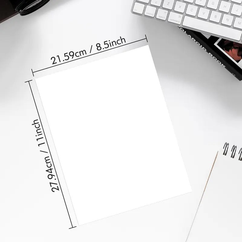 US Letter Thermal Paper 8.5 x 11 Inches, Single Sheet Thermal Paper, Quick Drying, Thermal Printer, Suitable For Office, School, Compatible With D810 Thermal Printer