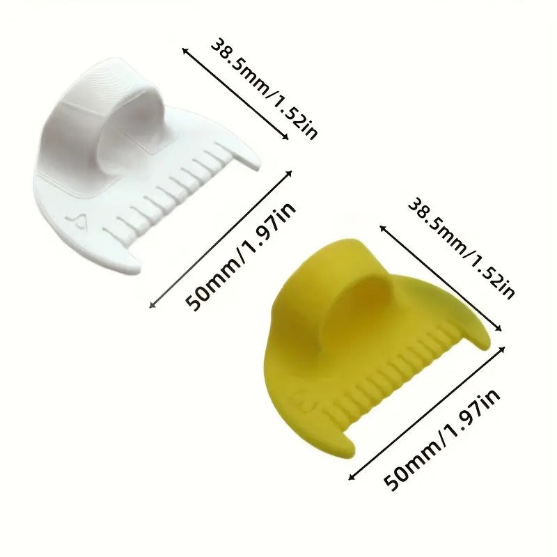 4 Simple Sewing Tools - Durable Plastic Edge Sewing Lock and Sewing Tools for Beginners and Elderly, with 4mm and 3mm intervals, perfect for DIY hand sewing projects, sewing accessories | Ergonomic Design | Smooth Surface