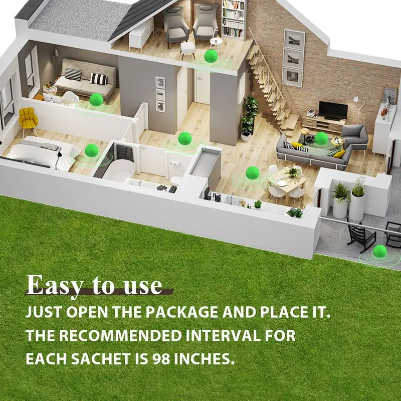 24 Pack (26g per Piece) -Mouse Rodent Repellent, Peppermint Lemon Oil Mice Repellent for Squirrel Rats Spider Pests, Natural Deterrent for Kitchen, Warehouse, Car, Indoor, Outdoor, Safe for Pets & Family