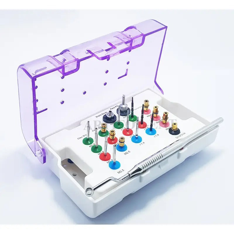 ARTIFOL 20 Pcs Tool Set Universal SRK Broken Screw Removal Kit Screw Remover Kit Instrument with Plastic Box OS1041