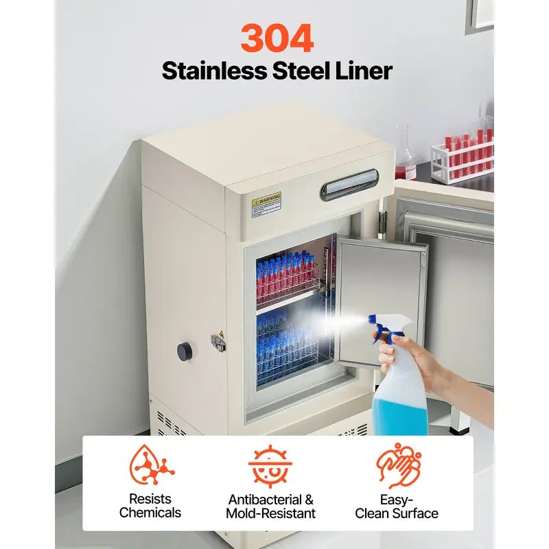 VEVOR Ultra Low Temperature Freezer Lab Freezer 28 L −40 ℉ to −123 ℉ Adjustable Temp