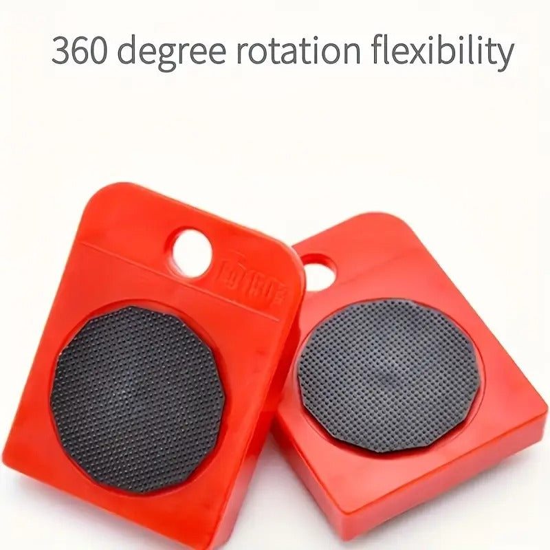 5pcs Furniture Heavy Object Mover, Moving Heavy Object, Labor-saving Tool, Pulley Base Moving Large Part, Heavy Objects