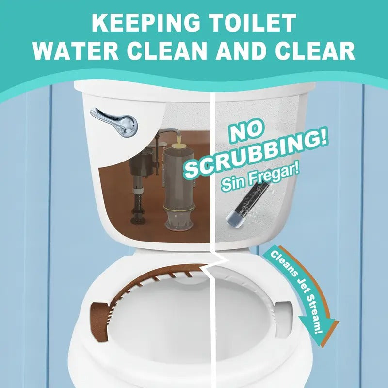 4pcs Automatic Tank Cleaner Chemical Free Magnetic Toilet Bowl Cleaner for Hard Water Stains Long Lasting No Chemicals No Staining