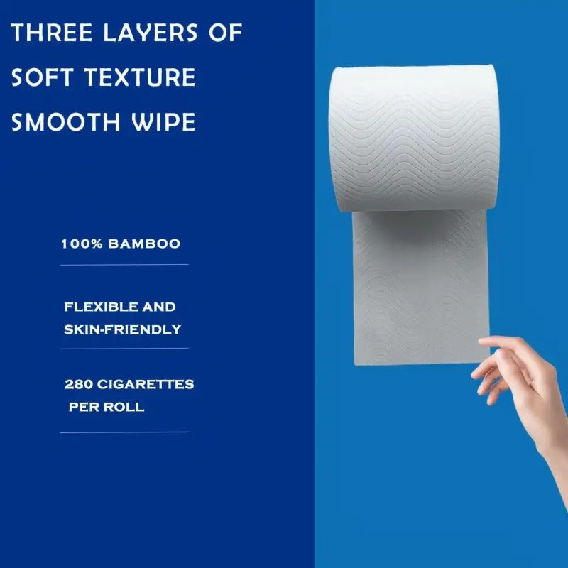 24 Rolls (300 Sheets Total) Super Abundance 100% Bamboo Toilet Paper - 3-Ply, Ultra Absorbent & Lint-Free, Light Beige-Friendly,, No Fragrance - Commercial/RV/Home Use, Extremely