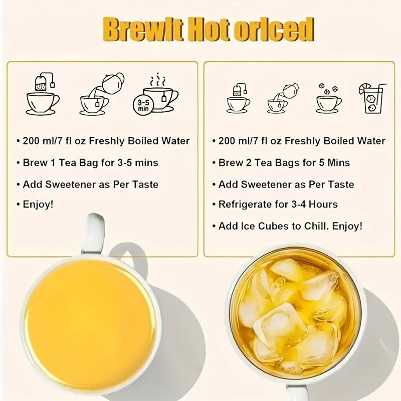 Premium Turmeric Ginger Cinnamon Tea Bags - 120 Count, Sugar & Caffeine Free, Allergy-Free Herbal Blend for Relaxation, And Afternoon Office Nerves, Afternoon Relaxation | Natural Tea Blend