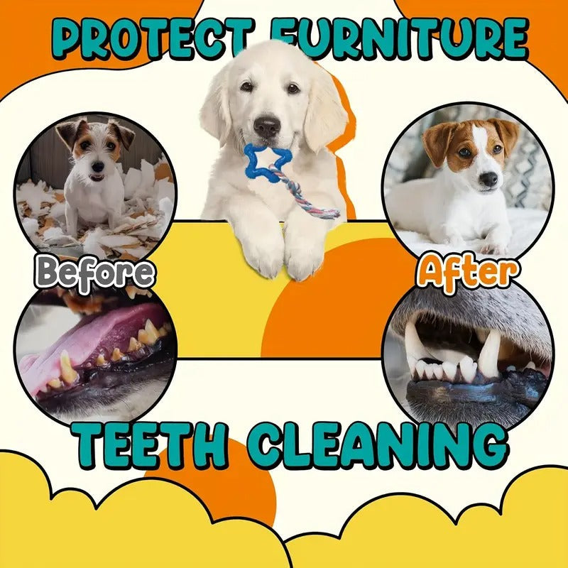 25pcs Dog Teething Toys, Dog Chew Toys Set For Cleaning And Teeth Cleaning, Dog Vocalization Toys, Leash Toy Set Suitable For Puppies