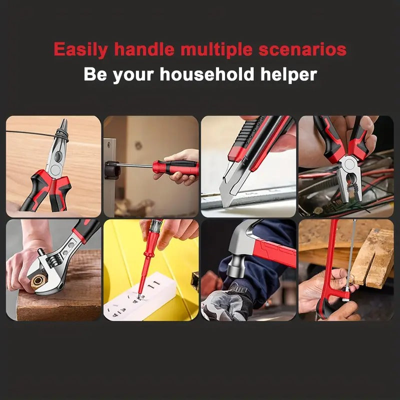 Electric Tool Multi-functional Drill Combination Kit, Suitable For Home And Garden Maintenance, DIY Projects, Efficient And Labor-saving Design + Portable Storage, Female-friendly Tool Kit,