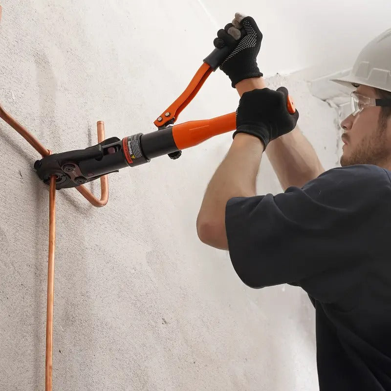 VEVOR Copper Tube Fittings Crimping Tool with 8 Jaws Pipe Cutter 360° Rotatable