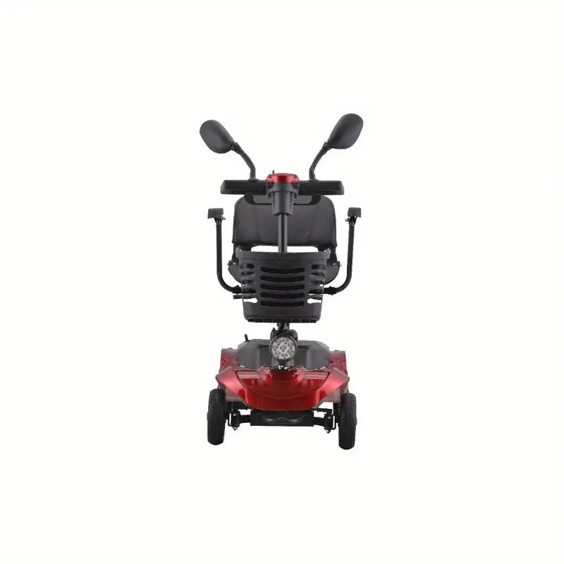 Four-Wheel Electric Mobility Scooter for Seniors and Adults, Non-Slip Adult Mobility Aid - 220 lbs Capacity, 20-Mile Range, Quick Charging, Portable Electric Scooter with Basket