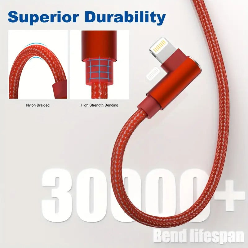 ForiPhone Charger, 3 Pack USB A to Lightning Cable MFi Certified ForIPhone Charger Cord Nylon Braided Compatible with ForIPhone 14/13/12/11 Pro Max/XS/XR/X/8/7/iPad