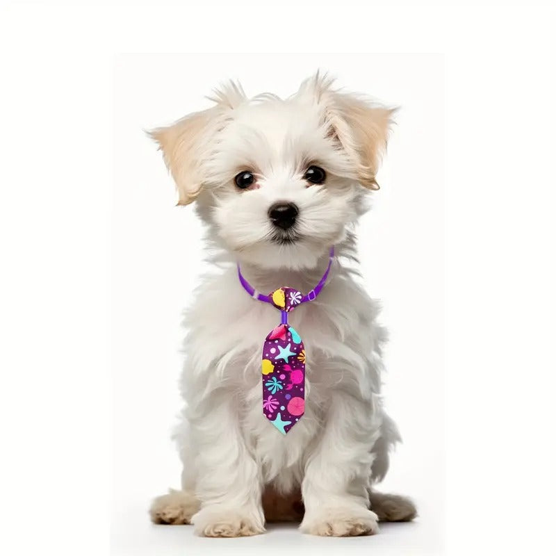 50pcs Multi Style Dog Neckties Adjustable Summer Small Dog Bowties Washable Pet Dog Bow Ties Collars Mixed Colors Pet Grooming Accessories For Dogs Bulk