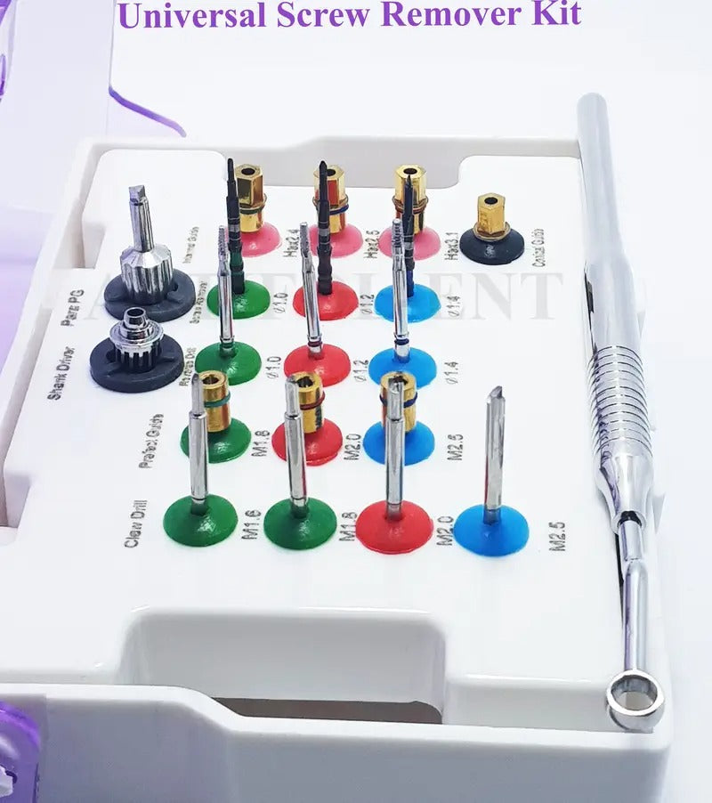 ARTIFOL 20 Pcs Tool Set Universal SRK Broken Screw Removal Kit Screw Remover Kit Instrument with Plastic Box OS1041