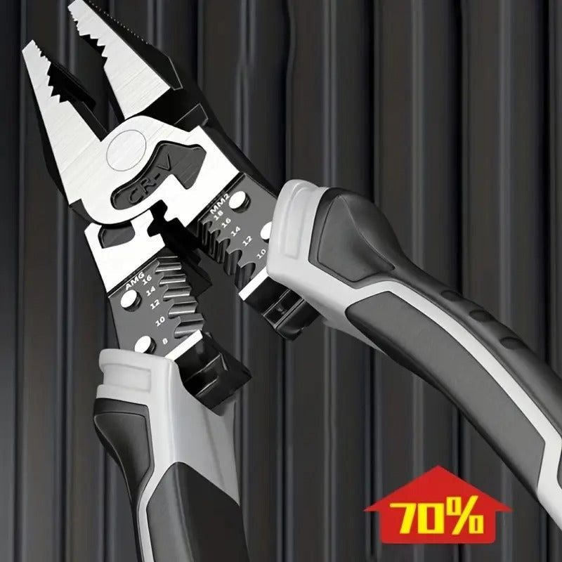 Super Alloy Universal Needle-Nose Pliers: Wire Cutters, Wire Strippers, Removal Pliers, Electricians, Professional Tools for Metal Working