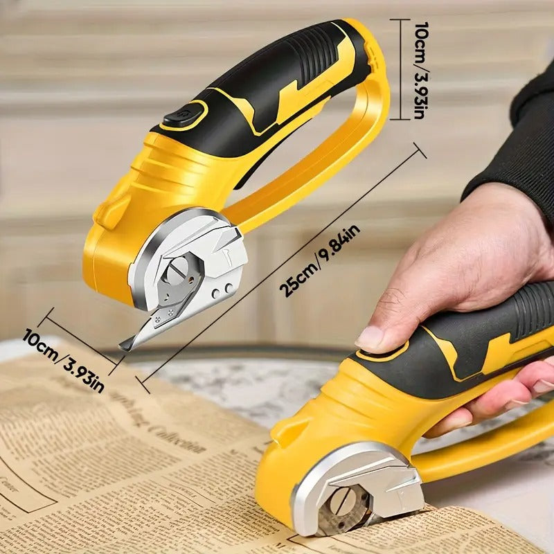 Portable Labor-Saving Scissors with Safety Lock and LED Light| Cardboard Box Scissors, Sewing, Crafts, Suitable for Cutting Faux Leather, Cardboard, Carpet, Industrial Scissors