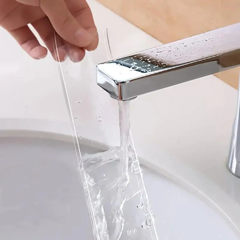 32.8ft Monster Ultra Strong Double-Sided Adhesive Tape - Waterproof, Heavy-Duty for Home Improvement, Sticks to Plastic, Fabric, Wood, Glass, Metal, Includes Red Caulk Marker & Applicator Tool