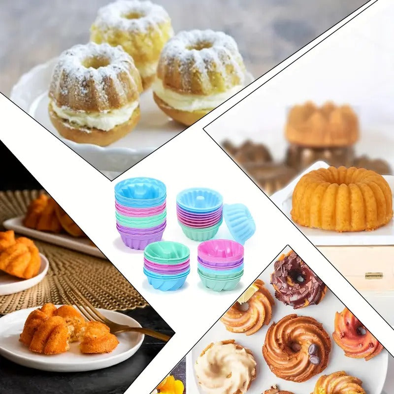 [83pcs Silicone Bakeware Essentials] 83pcs Silicone Bakeware Set, Silicone Cake Molds, Baking Sheet, Donut Pan, Silicone Muffin Pan, Brownie Cake Mold