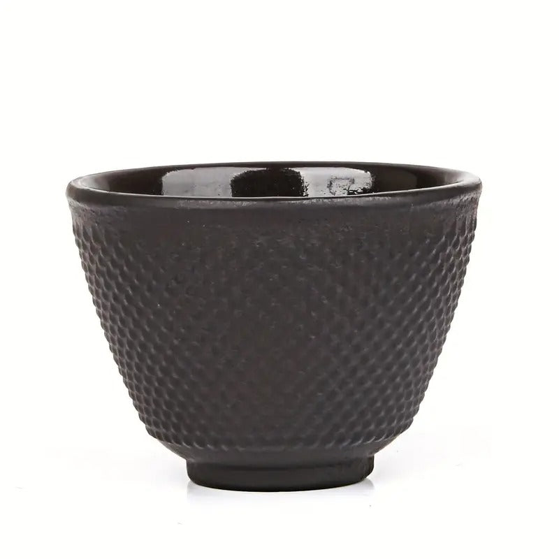 60oz Japanese Cast Iron Pot Tea Set - Black Color Teapot with Infuser and Trivet for Loose Tea Adults, Best for Christmas