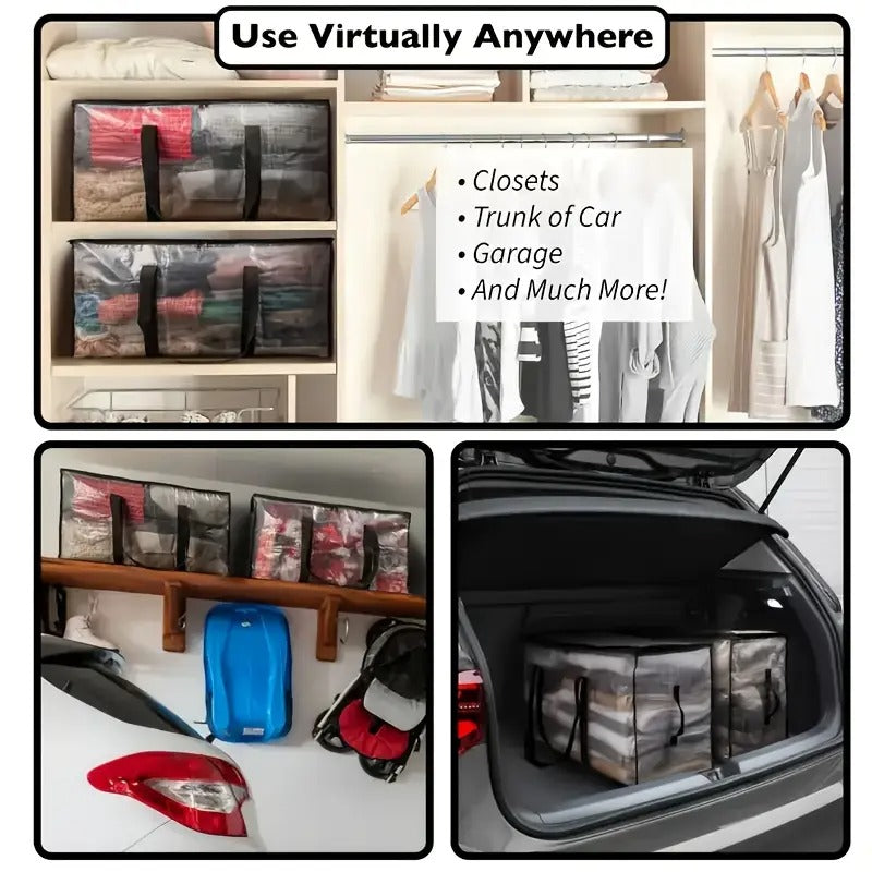 ClearSpace Oversized Handling Bag Or Storage Bag - Large Handling Box With Backpack Shoulder Strap, Zipper And Handle - Heavy-duty Packaging Bag, Suitable For Moving,